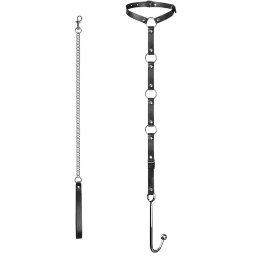 Hook 5853 and Collar Anal Kinky with EverydayUse Leash 1214